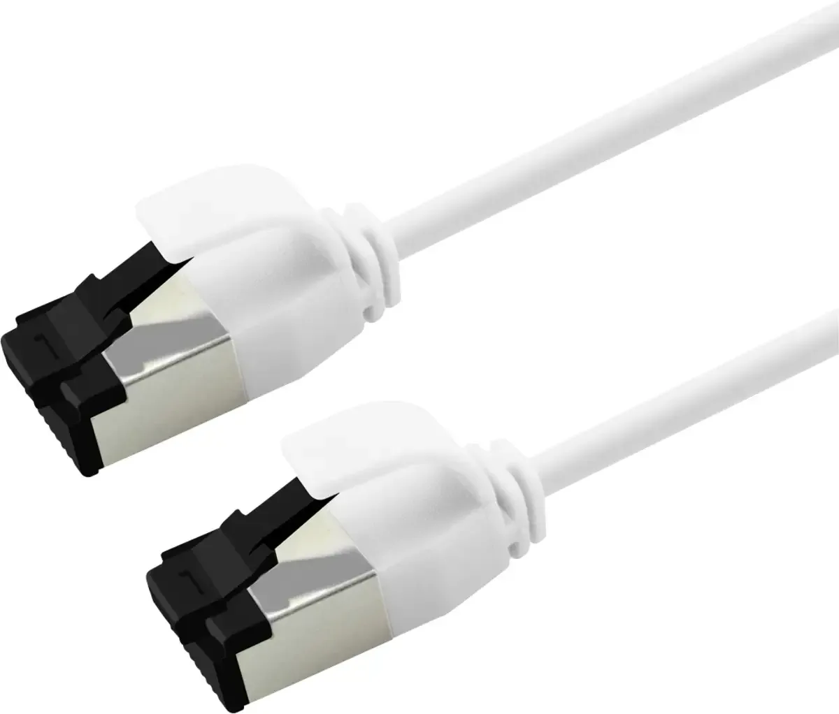 U/FTP patchkabel Cat.8 (Klasse I), dun, LSOH, soepel draad, 0,15 m van Roline in Wit – productfoto