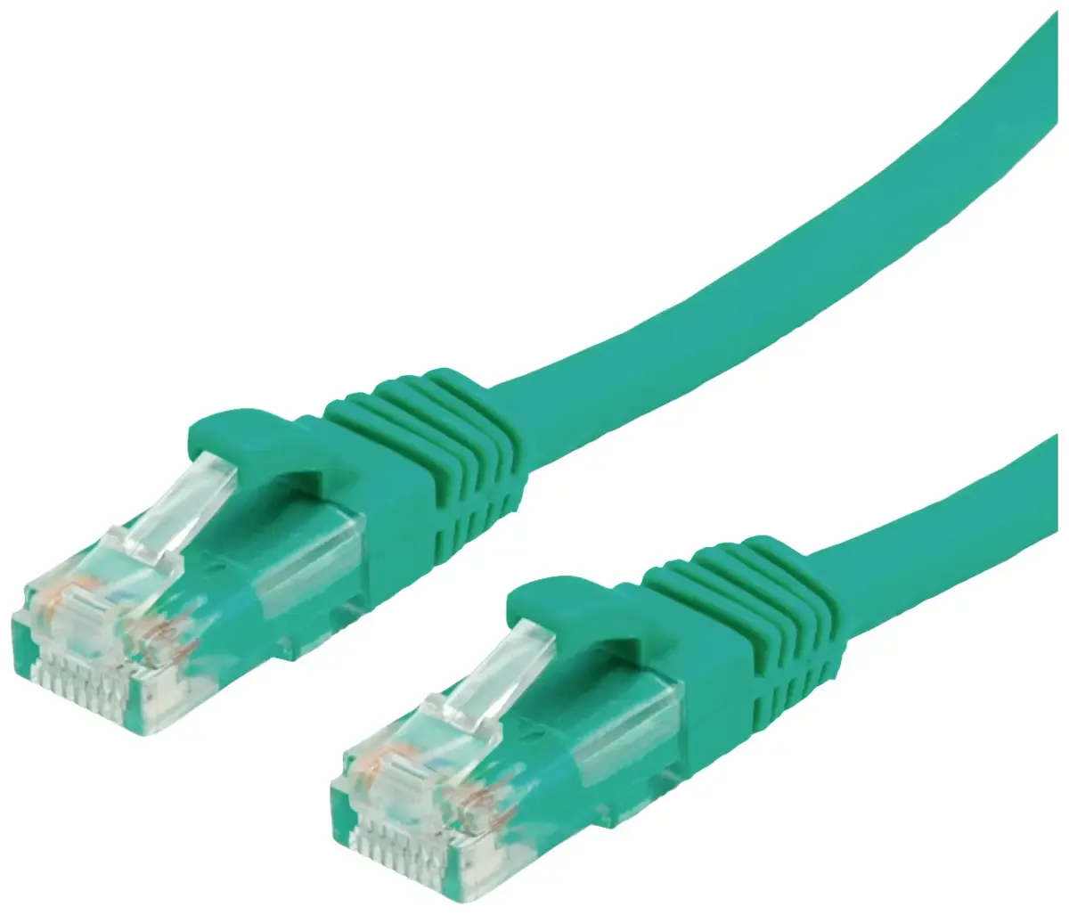 UTP Cat.6 (Class E) patchkabel, LS0H, 2 m från Roline i Grön – produktbild