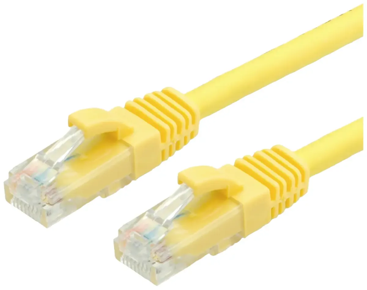 UTP Cat.6 (Class E) patchkabel, LS0H, 7 m fra Roline i Gul – produktbillede