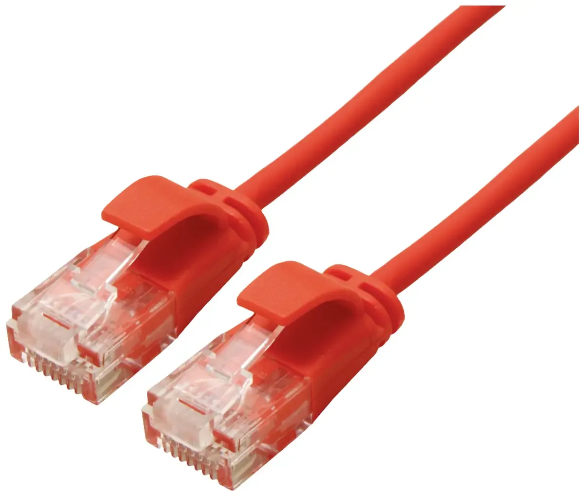 UTP Data Center Patchkabel Cat.6A (Class EA), LSOH, extra dun, 1 m fra Roline i Rød – produktbillede