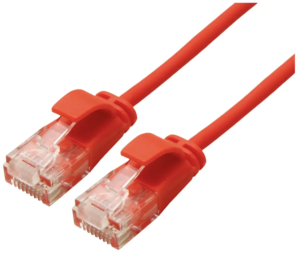 UTP Data Center Patchkabel Cat.6A (Class EA), LSOH, extra dun, 3 m fra Roline i Rød – produktbillede