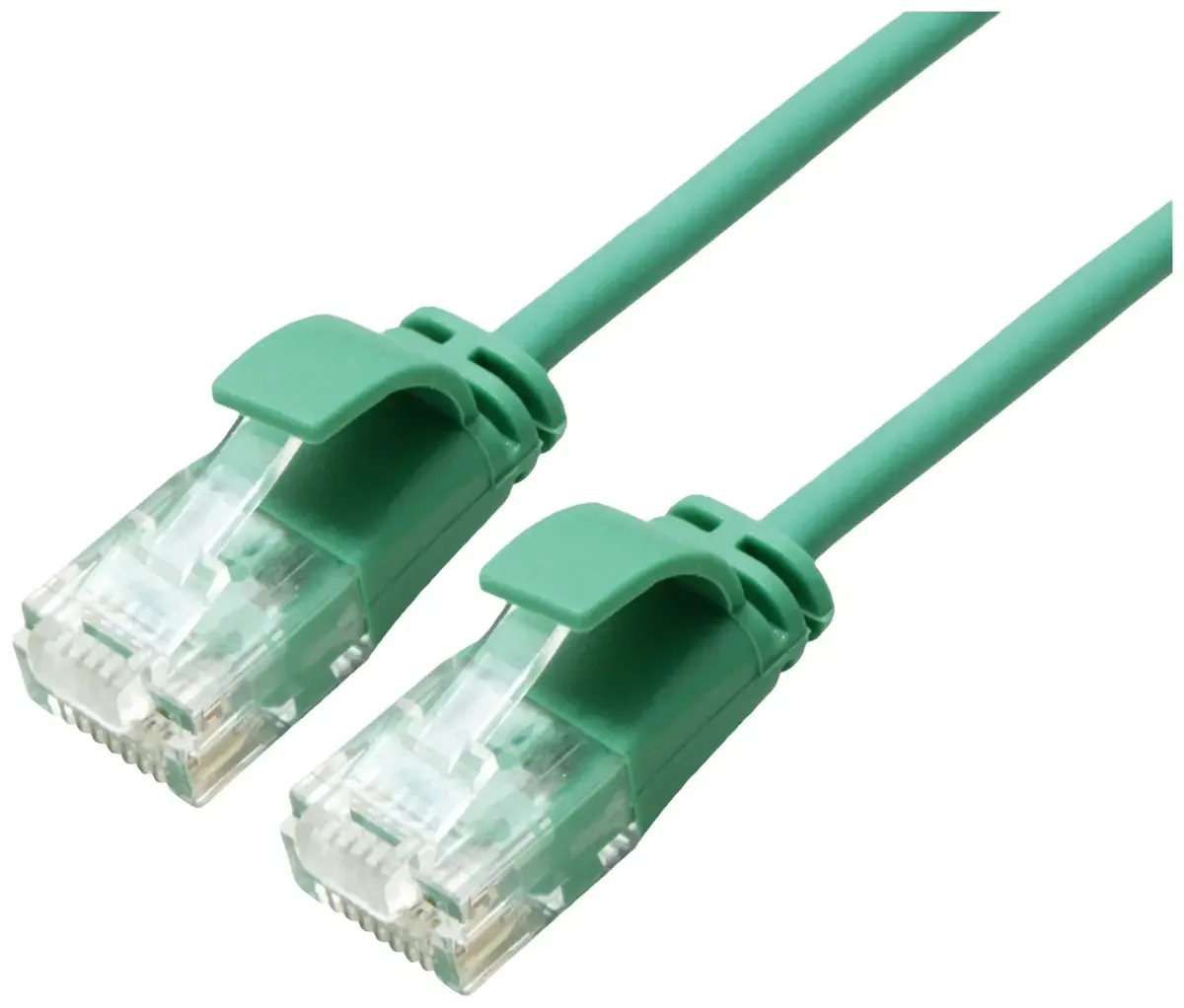 UTP Data Center Patchkabel Cat.6A (Class EA), LSOH, extra dun, 5 m från Roline i Grön – produktbild
