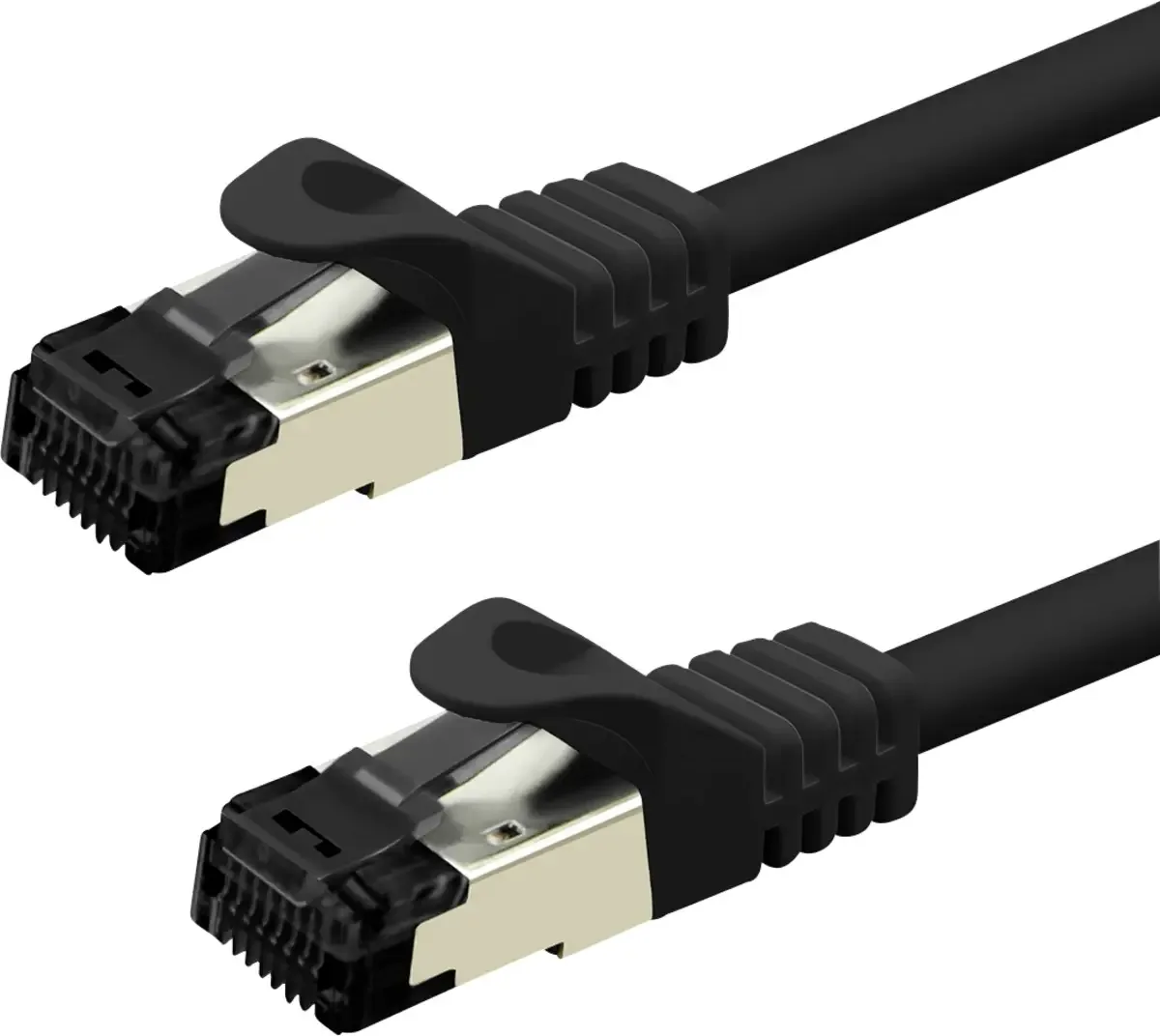 Value 21.99.1863 RJ45 Patchkabel CAT 8.1 S/FTP 3 m Schwarz 1 St. von Roline in Schwarz – Produktfoto