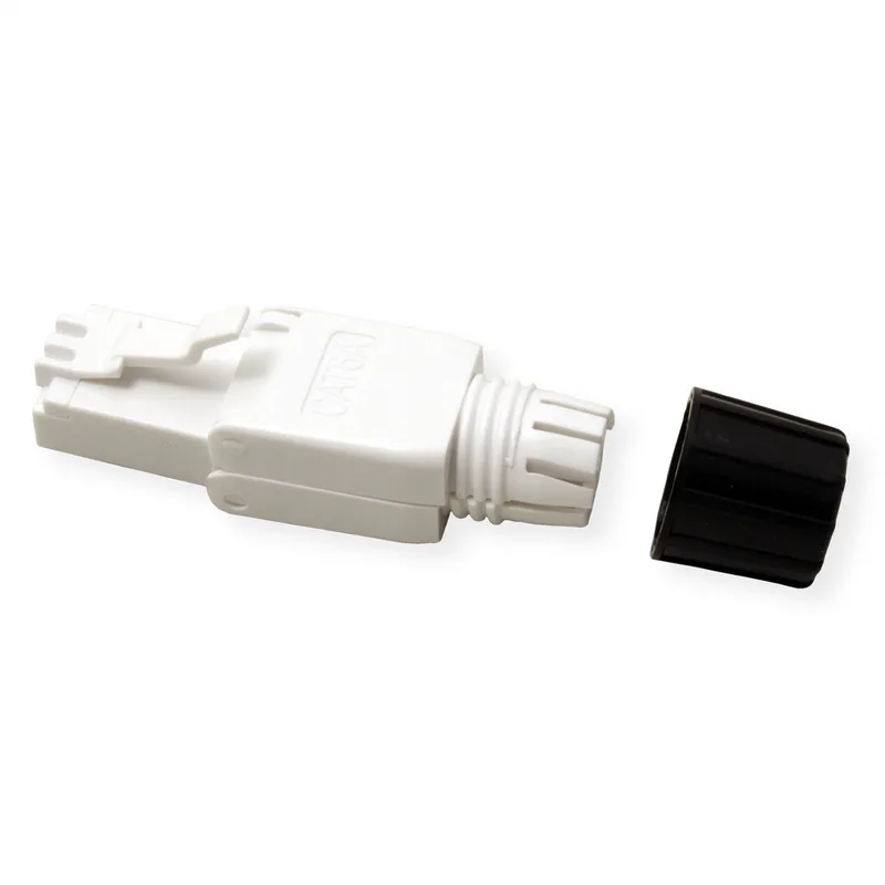 veldmontage RJ-45 connector Cat.6A (Klasse EA), UTP de Roline en Blanc – photo produit