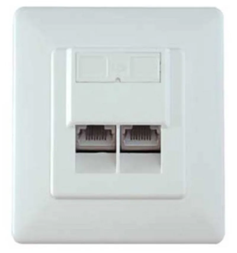 cat. 5e Anschlußdose 2-Fach UP by S-Impuls in White – product photo