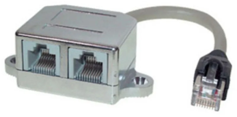 cat. 5e Patchkabeladapter Telefon/Ethernet 0,10m by S-Impuls – product photo