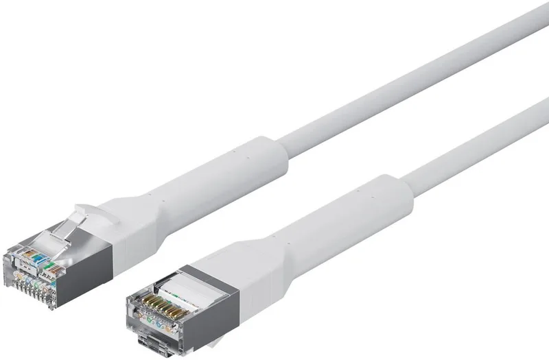 FTP CAT6A 10 Flexline Gigabit Netwerkkabel - CU - Buigbare connector - LSZH - 0,5 meter by S-Impuls in White – product photo