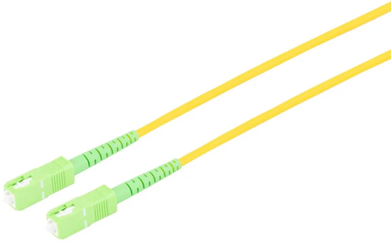 LWL SX Patchkabel SC/SC APC 9/125µ, OS2 gelb, 15m von S-Impuls in Grün, Gelb – Produktfoto