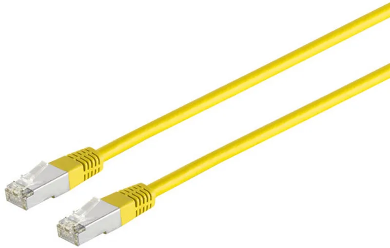 Patchkabel cat 6 S/FTP PIMF Halogenfrei gelb 0,5m von S-Impuls in Gelb – Produktfoto