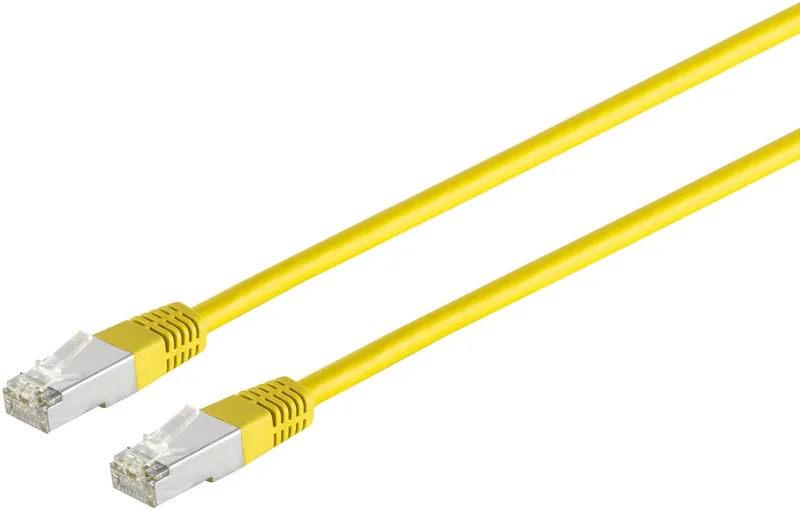 Patchkabel cat 6 S/FTP PIMF Halogenfrei gelb 3m de S-Impuls en Transparent – photo produit