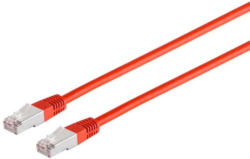 Patchkabel cat 6 S/FTP PIMF Halogenfrei rot 0,25m von S-Impuls in Rot – Produktfoto