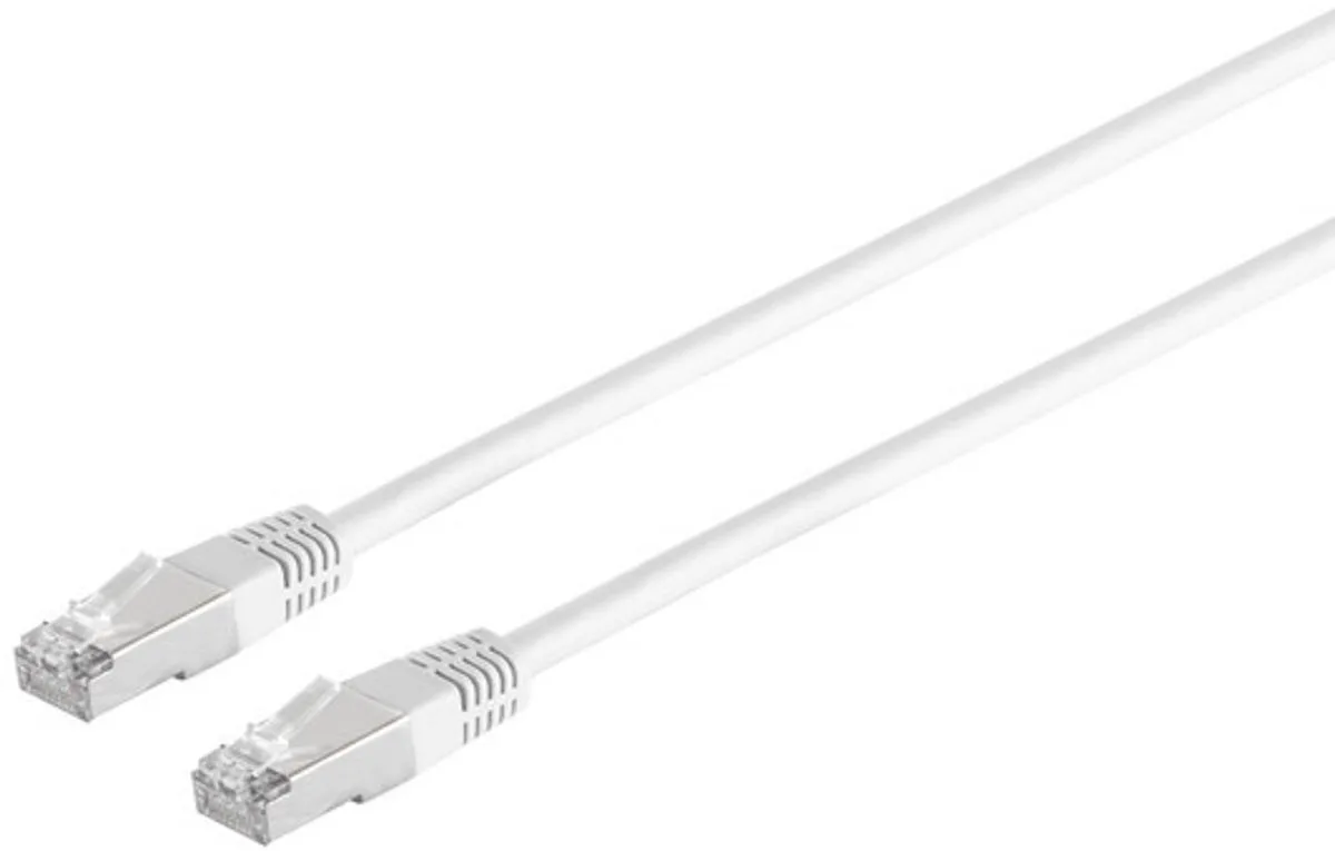 Patchkabel cat 6 S/FTP PIMF Halogenfrei weiß 0,5m de S-Impuls en Blanc – photo produit