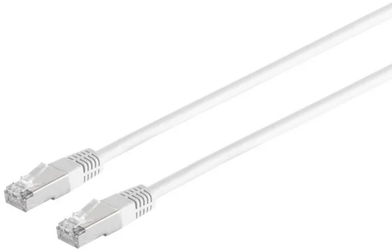 Patchkabel cat 6 S/FTP PIMF Halogenfrei weiß 10m fra S-Impuls i Hvid – produktbillede