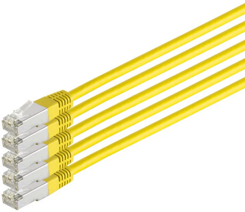 Patchkabel cat 6 S/FTP PIMF HF VE5 gelb 0,5m de S-Impuls en Jaune – photo produit