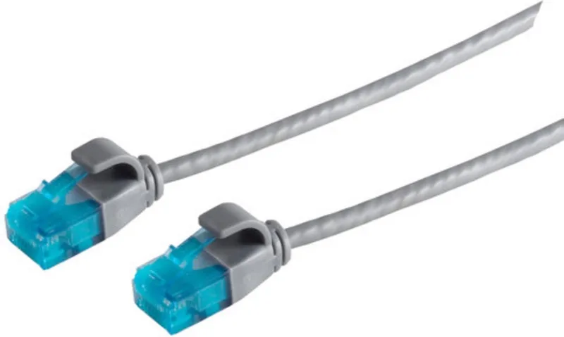 Patchkabel cat. 6 U/UTP slim, grau 7m van S-Impuls in Grijs – productfoto