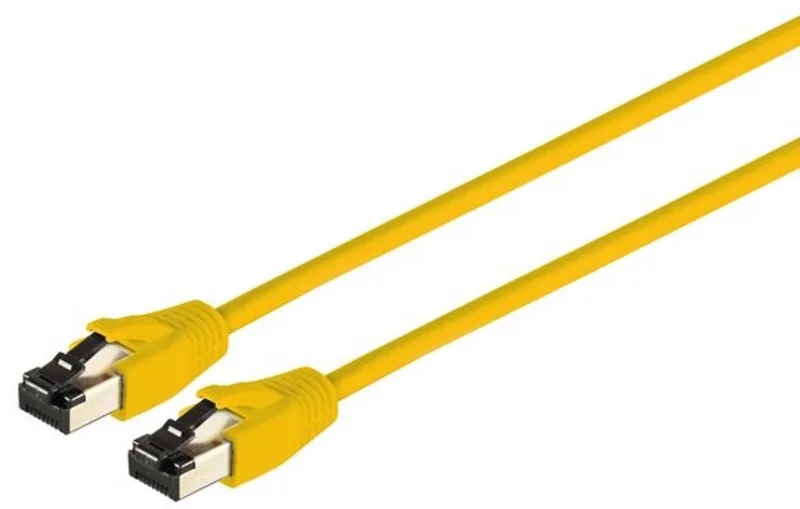 Patchkabel cat 8.1 F/FTP PIMF LSZH gelb 0,25m by S-Impuls – product photo