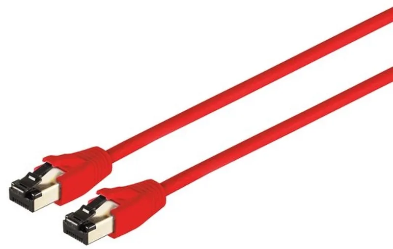 Patchkabel cat 8.1 F/FTP PIMF LSZH rot 0,25m van S-Impuls – productfoto