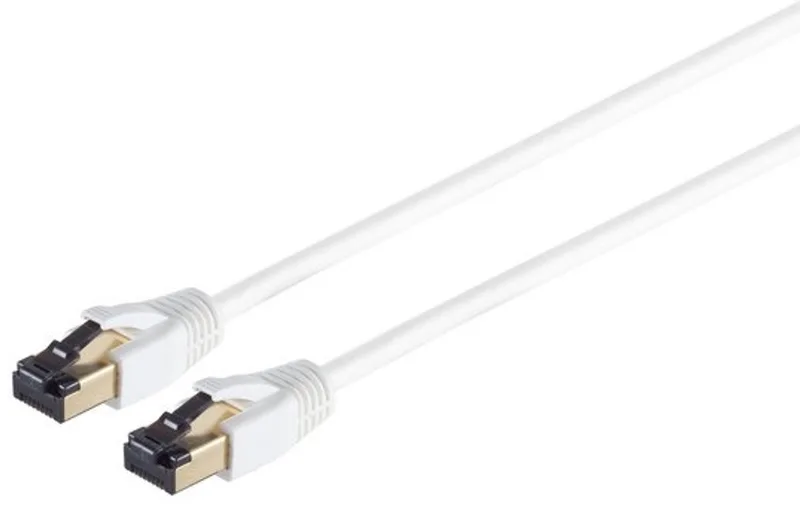 Patchkabel cat 8.1 F/FTP PIMF LSZH weiß 0,5m van S-Impuls – productfoto