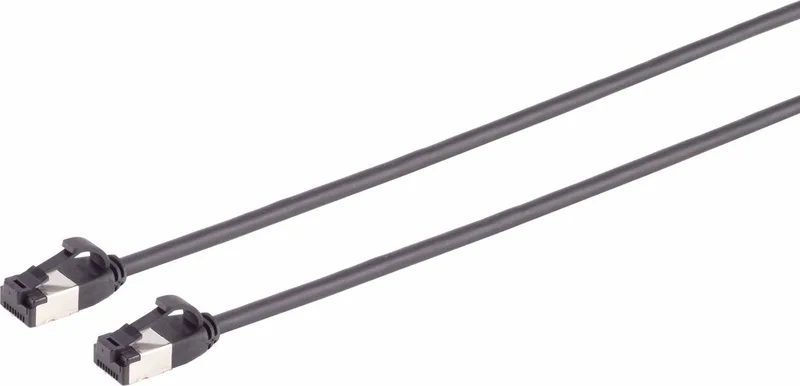 Patchkabel CAT. 8.1 U/FTP PIMF, extra dünn TPE schwarz 7,5m van S-Impuls in Zwart – productfoto