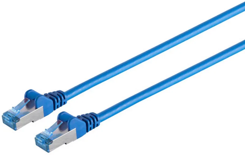 Patchkabel cat6A S/FTP PIMF Halogenfrei blau 1,5m från S-Impuls i Blå – produktbild