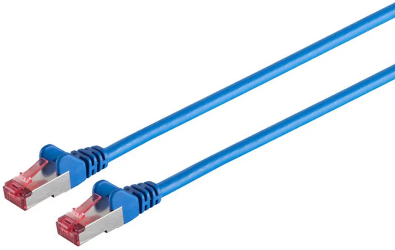 Patchkabel cat6A S/FTP PIMF Halogenfrei blau 5m von S-Impuls – Produktfoto