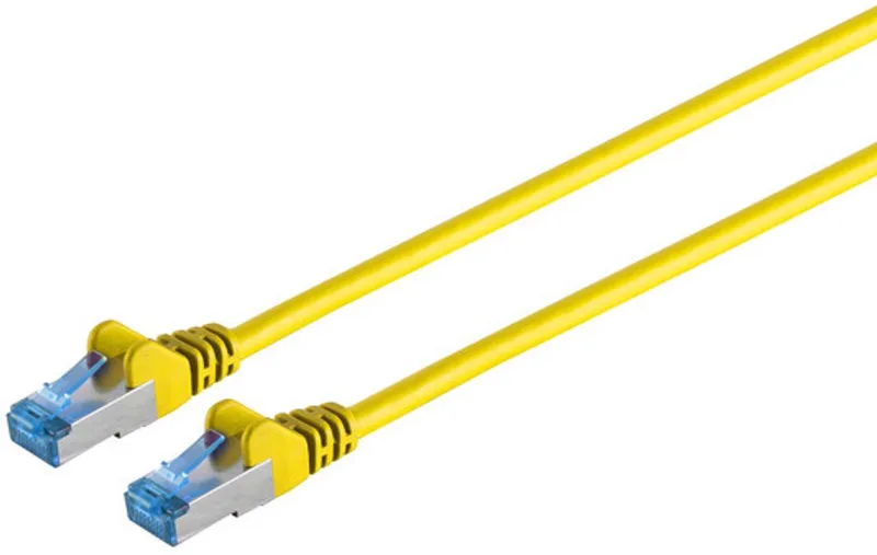 Patchkabel cat6A S/FTP PIMF Halogenfrei gelb 1,5m de S-Impuls – photo produit