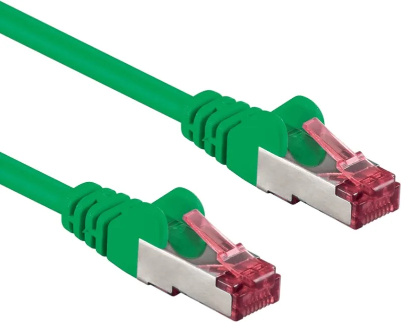 Patchkabel cat6A S/FTP PIMF Halogenfrei grün 30m by S-Impuls in Green – product photo