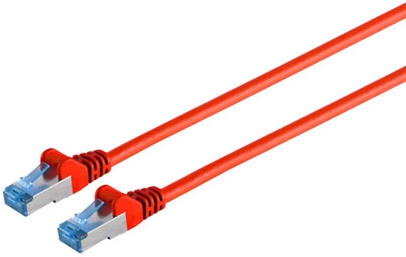 Patchkabel cat6A S/FTP PIMF rot 15m fra S-Impuls i Rød – produktbillede