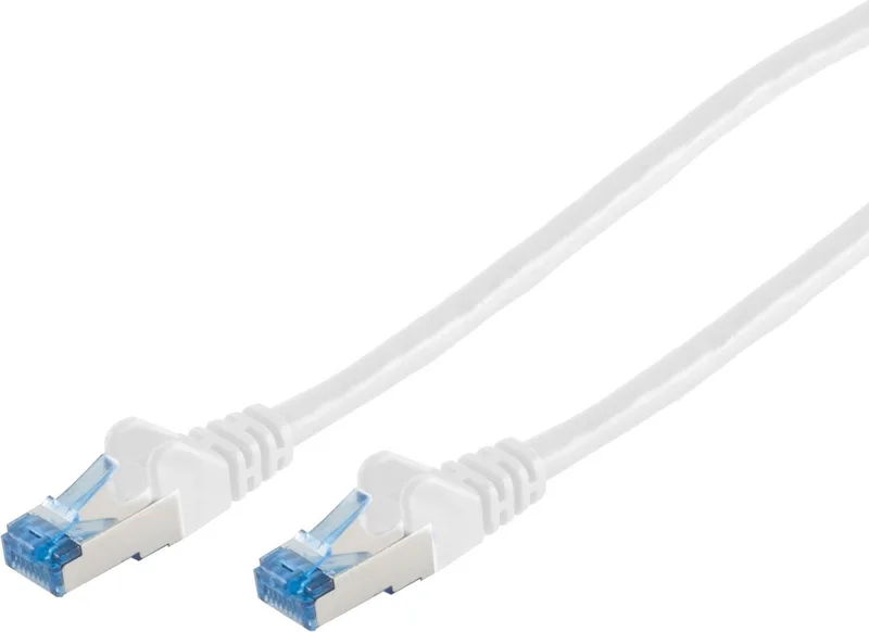Patchkabel cat6A S/FTP PIMF weiß 0,5m von S-Impuls in Weiß – Produktfoto