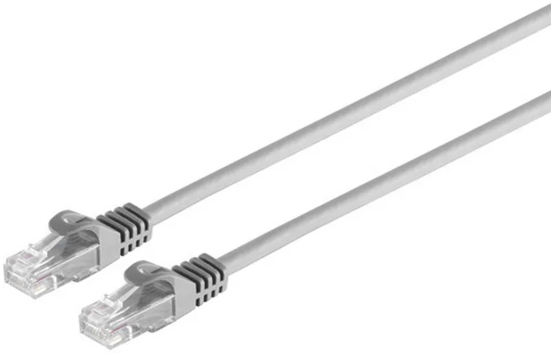 RJ45 Patchkabel CAT 7 Rohkabel U/UTP 0,5m från S-Impuls i Grå – produktbild