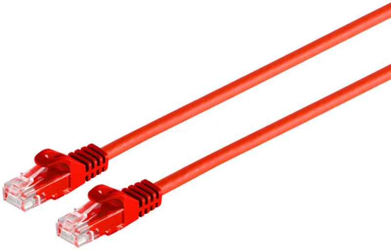 RJ45 Patchkabel CAT 7 Rohkabel U/UTP rot 3m van S-Impuls in Rood – productfoto