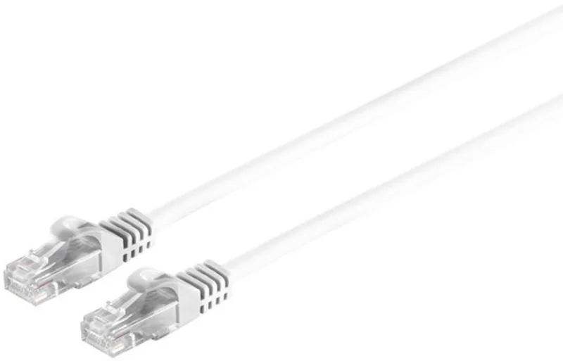 RJ45 Patchkabel CAT 7 Rohkabel U/UTP weiß 2m fra S-Impuls i Hvid – produktbillede