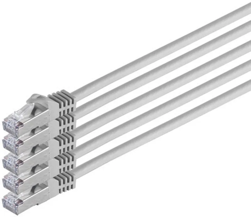 RJ45 Patchkabel m. CAT 7 Rohkabel PIMF 5m de S-Impuls en Gris – photo produit
