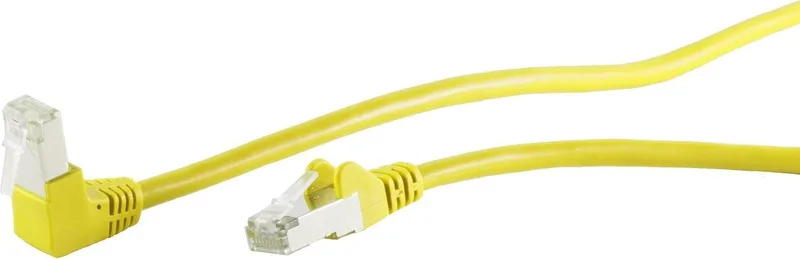 S/FTP CAT6 Gigabit netwerkkabel haaks/recht / 15 meter från S-Impuls i Gul – produktbild