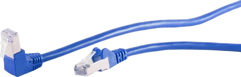 S/FTP CAT6 Gigabit netwerkkabel haaks/recht / 20 meter van S-Impuls in Blauw – productfoto