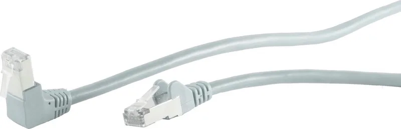 S/FTP CAT6 Gigabit netwerkkabel haaks/recht / 20 meter van S-Impuls in Grijs – productfoto