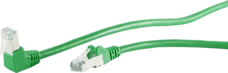 S/FTP CAT6 Gigabit netwerkkabel haaks/recht / 20 meter van S-Impuls in Groen – productfoto