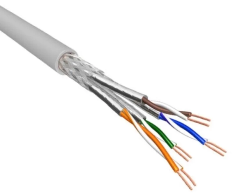 S/FTP CAT6 Gigabit netwerkkabel met flexibele aders - AWG27 - LSZH / 100 meter by S-Impuls in Grey – product photo