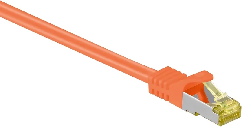 S/FTP CAT7 10 Gigabit netwerkkabel / LSZH - 10 meter från S-Impuls i Orange – produktbild