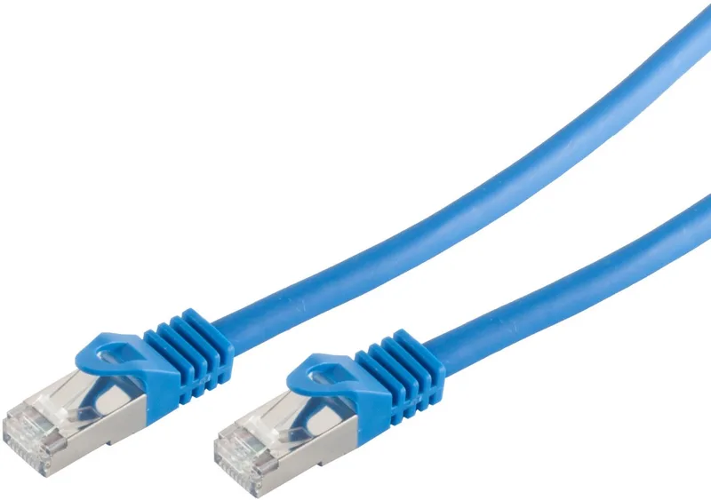 S/FTP CAT7 10 Gigabit netwerkkabel / LSZH - 50 meter från S-Impuls i Blå – produktbild