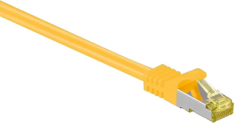 S/FTP CAT7 10 Gigabit netwerkkabel / LSZH - 50 meter från S-Impuls i Gul – produktbild