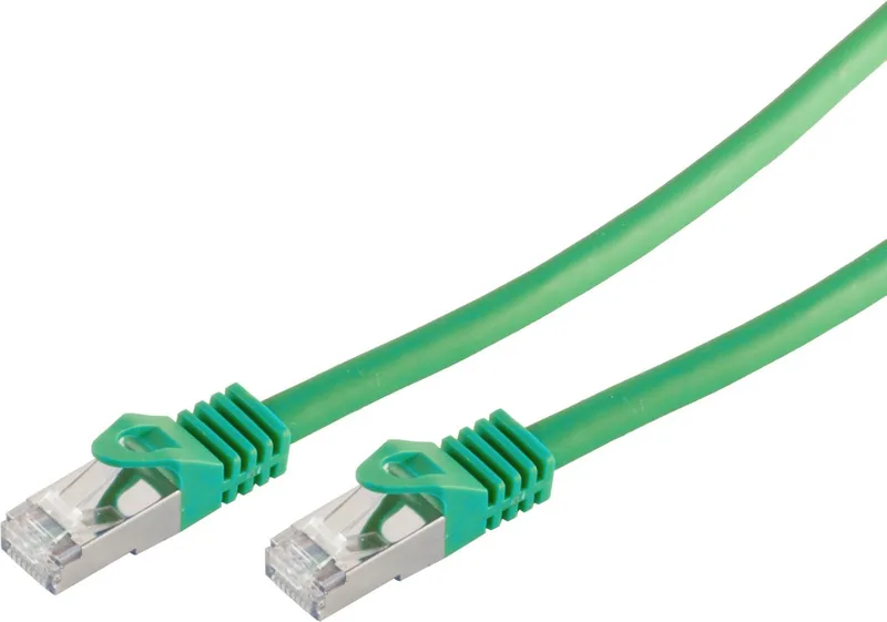 S/FTP CAT7 10 Gigabit netwerkkabel / LSZH - 50 meter från S-Impuls i Grön – produktbild