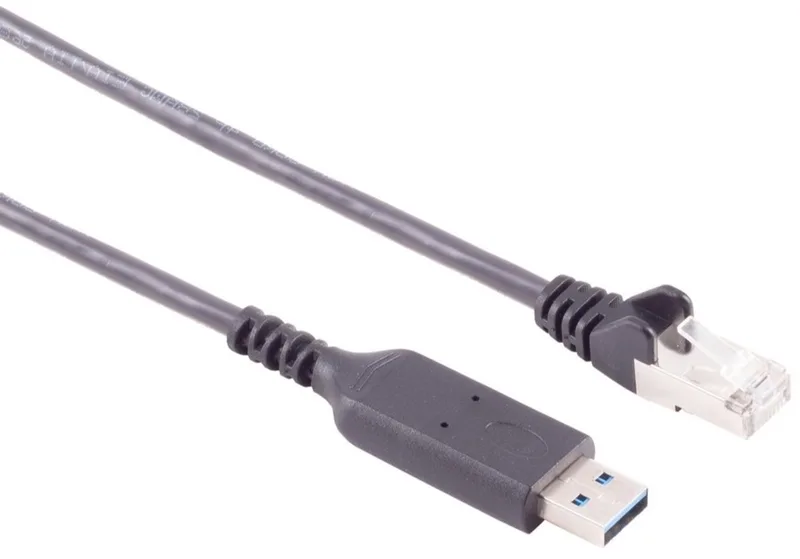 USB-A naar RJ45 LAN kabel | USB3.0 | CAT6 | 2 meter de S-Impuls en Noir – photo produit