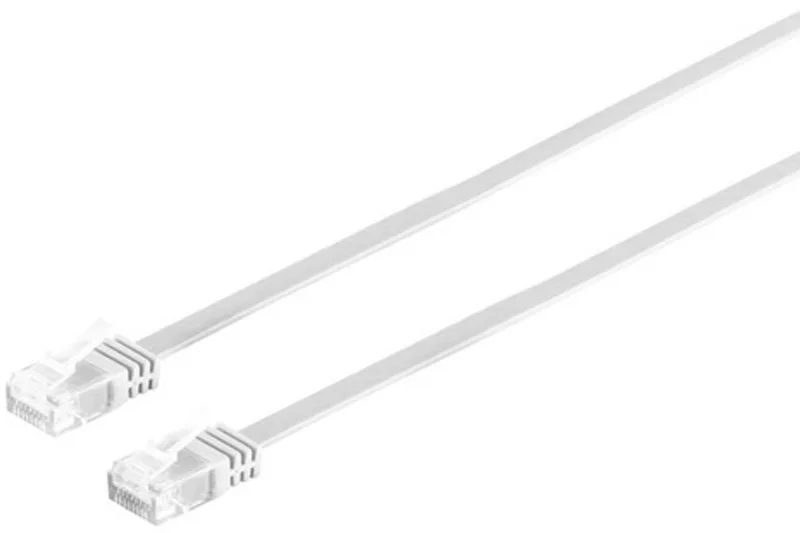 UTP CAT6 platte netwerkkabel | PVC | 0,50 meter by S-Impuls in White – product photo