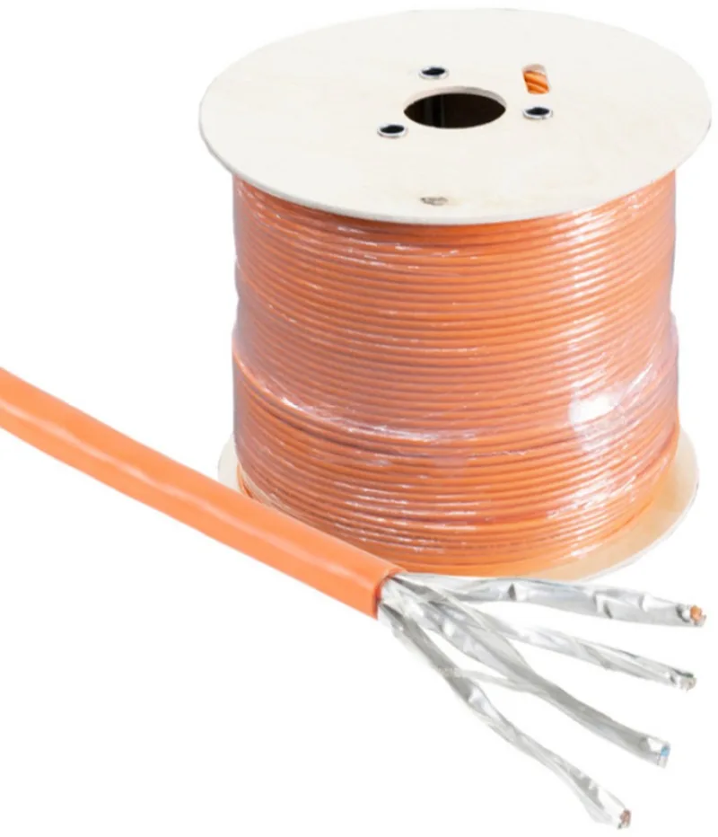 Verlegekabel, Cat. 7 S/FTP, BasePro, orange, 500m von S-Impuls in Orange – Produktfoto