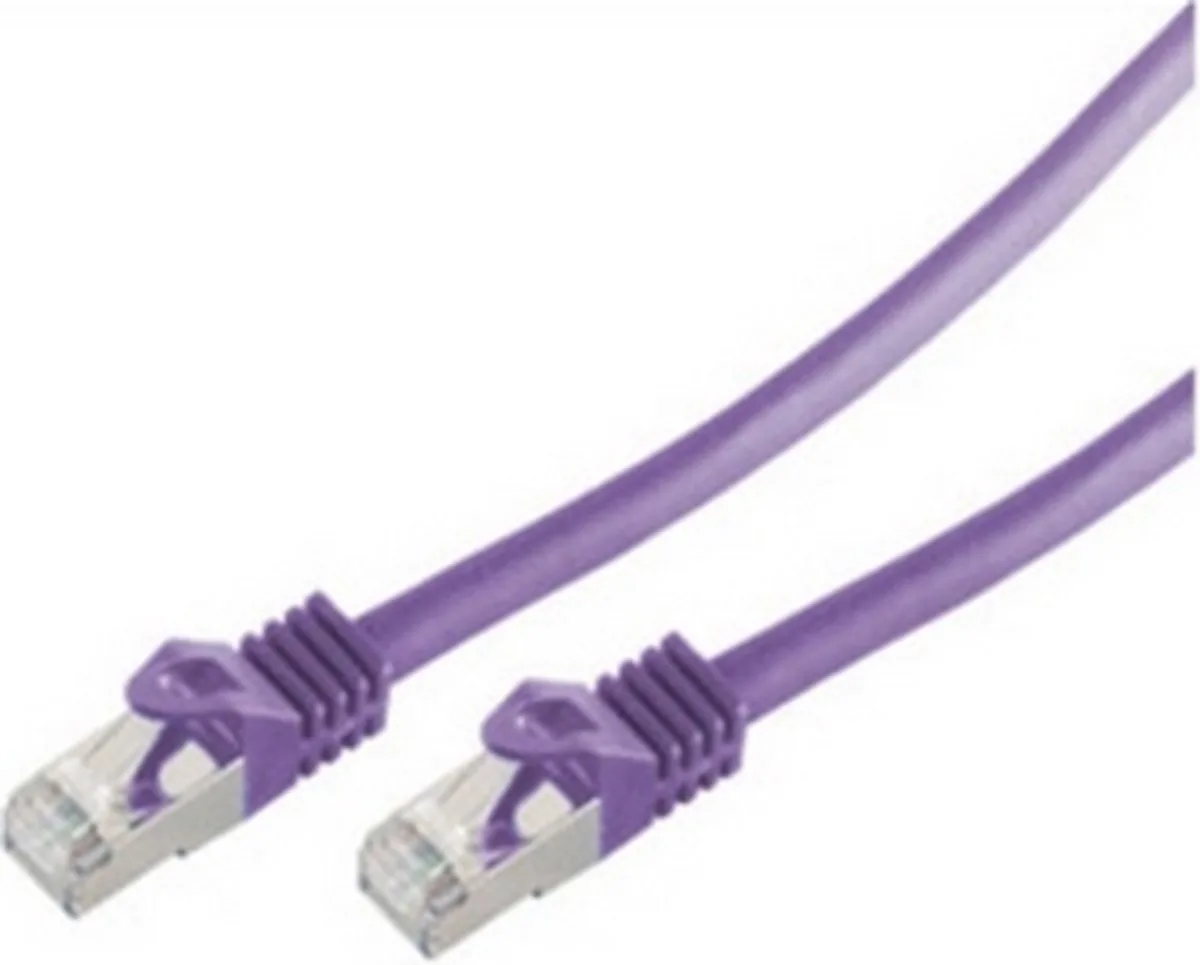 BS75517-V netwerkkabel 7,5 m Cat7 S/FTP (S-STP) van ShiverPeaks in Paars – productfoto