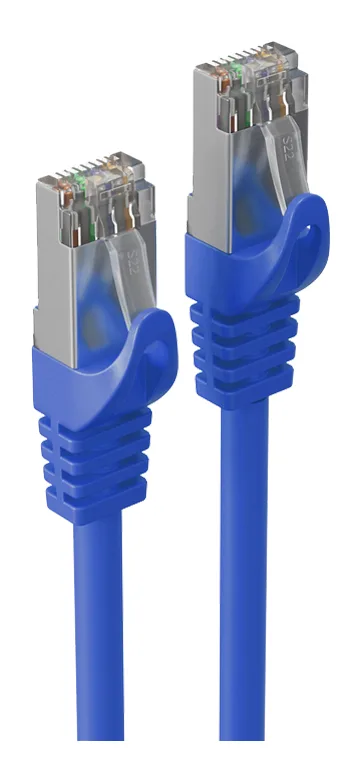 Patchkabel, Kat. 6A, S/FTP, 0,25 m, grau