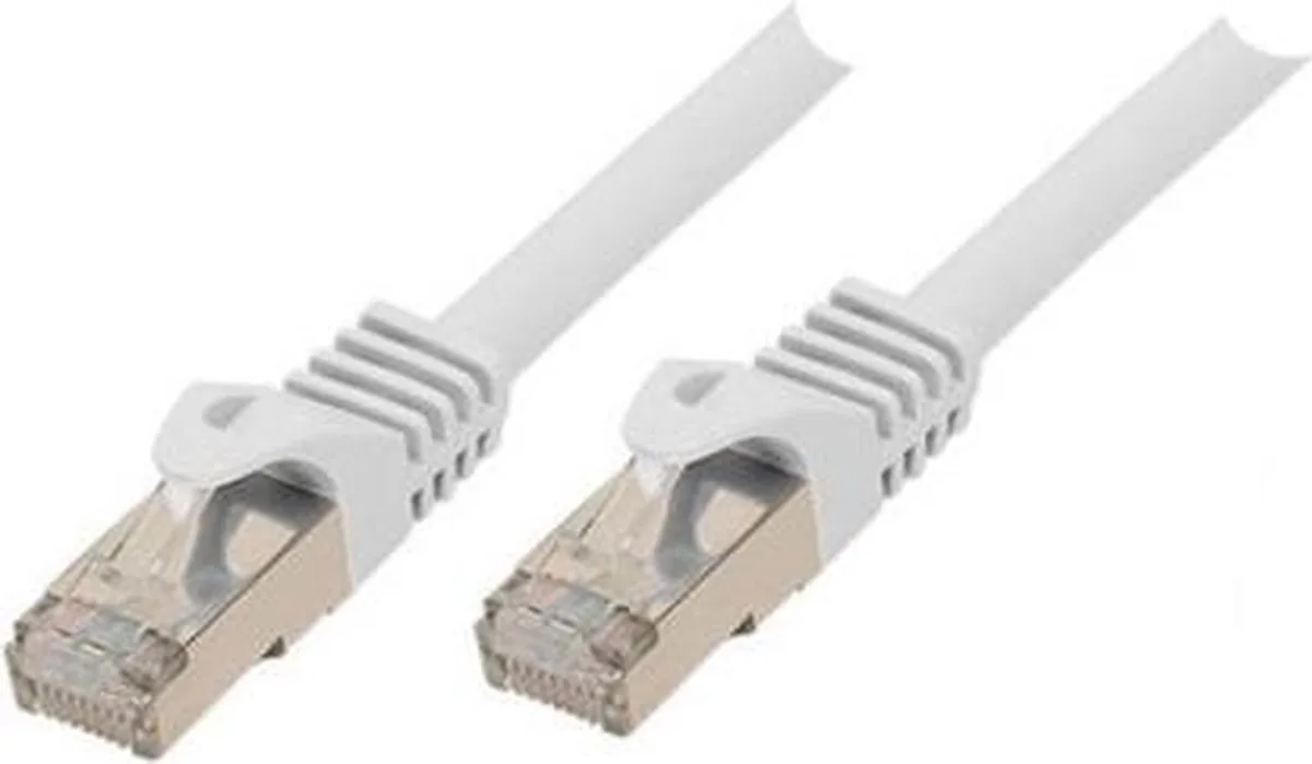 RJ45/RJ45 Cat7 30m netwerkkabel S/FTP (S-STP) van ShiverPeaks in Wit – productfoto
