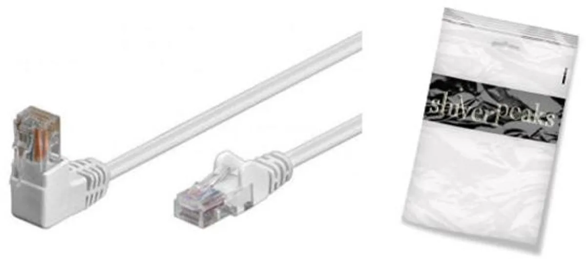 S/FTP, Cat.6, PIMF, 0.5m netwerkkabel 0,5 m Cat6 S/FTP (S-STP) van ShiverPeaks in Wit – productfoto