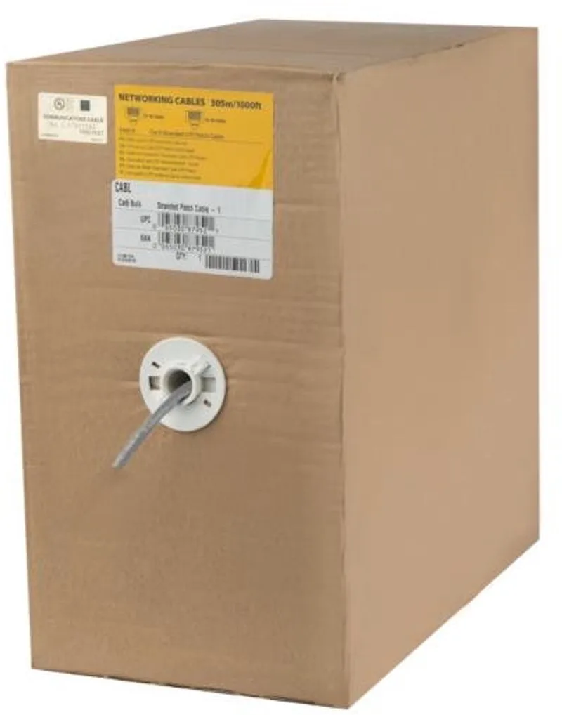 Bulk CAT6 Ethernet kabel - Stranded - CM - 305 m by Startech in Grey – product photo